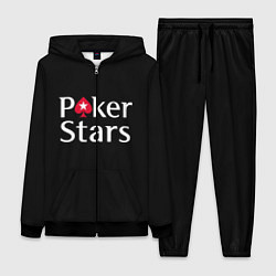 Женский 3D-костюм Poker Stars, цвет: 3D-черный