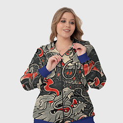 Женский 3D-костюм Китайский Дракон, China Dragon, цвет: 3D-синий — фото 2