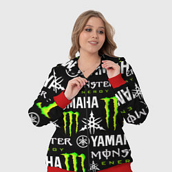 Женский 3D-костюм YAMAHA X MONSTER SPORT, цвет: 3D-красный — фото 2