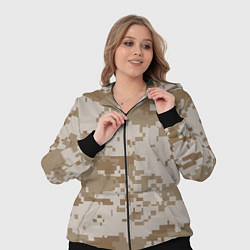 Женский 3D-костюм Камуфляжный пиксель, цвет: 3D-черный — фото 2