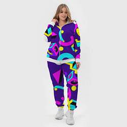 Женский 3D-костюм Геометрические фигуры, цвет: 3D-белый — фото 2