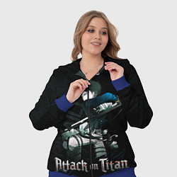 Женский 3D-костюм Леви Аккерман Атака на титанов, цвет: 3D-синий — фото 2