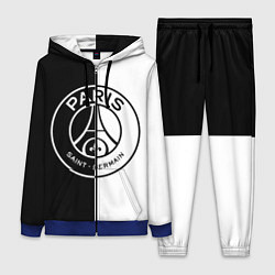 Женский 3D-костюм ФК ПСЖ PSG BLACK & WHITE, цвет: 3D-синий