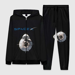 Женский 3D-костюм SpaceX Dragon 2, цвет: 3D-черный