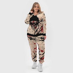 Женский 3D-костюм Череп Хипстер Брызги Краски, цвет: 3D-черный — фото 2