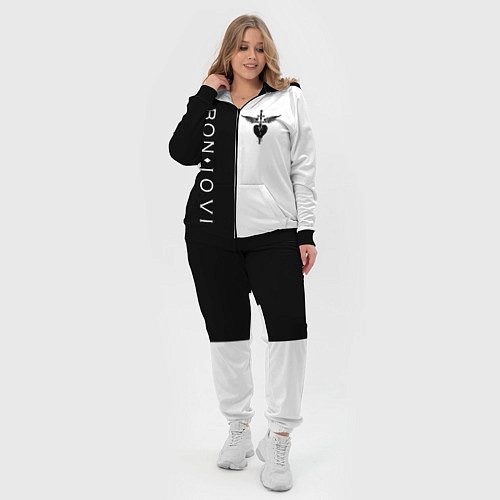 Женский костюм BON JOVI BLACK WHITE / 3D-Черный – фото 4
