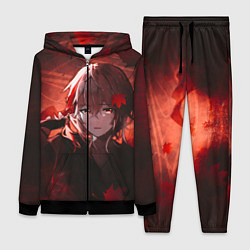 Женский 3D-костюм Кадзуха в кленовых листьях, цвет: 3D-черный