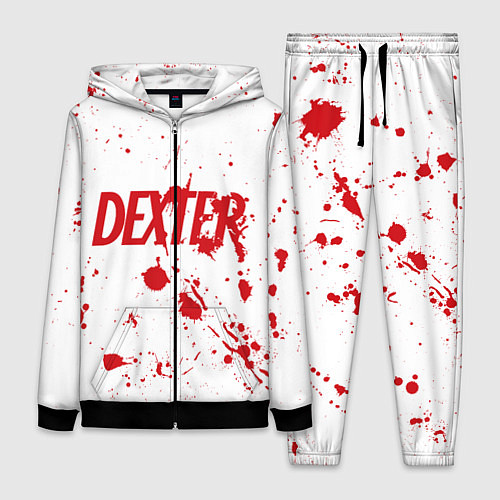 Женский костюм Dexter logo Декстер брызги крови / 3D-Черный – фото 1