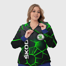 Женский 3D-костюм 3D плиты с подсветкой Шкода, цвет: 3D-синий — фото 2