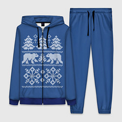 Женский 3D-костюм Север, цвет: 3D-синий