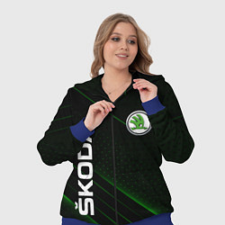 Женский 3D-костюм Шкода, авто, цвет: 3D-синий — фото 2