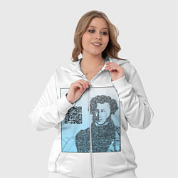 Женский 3D-костюм QR - Пушкин, цвет: 3D-белый — фото 2