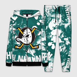 Женский 3D-костюм Анахайм Дакс Anaheim Ducks, цвет: 3D-черный