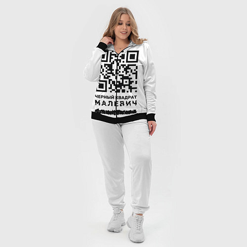 Женский костюм QR - Черный квадрат Малевич / 3D-Черный – фото 4