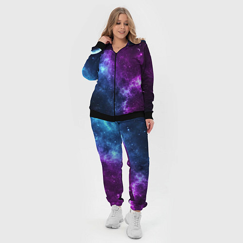 Женский костюм NEON GALAXY НЕОНОВЫЙ КОСМОС / 3D-Черный – фото 4