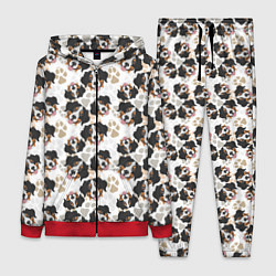 Женский 3D-костюм Зенненхунд Бернский, цвет: 3D-красный