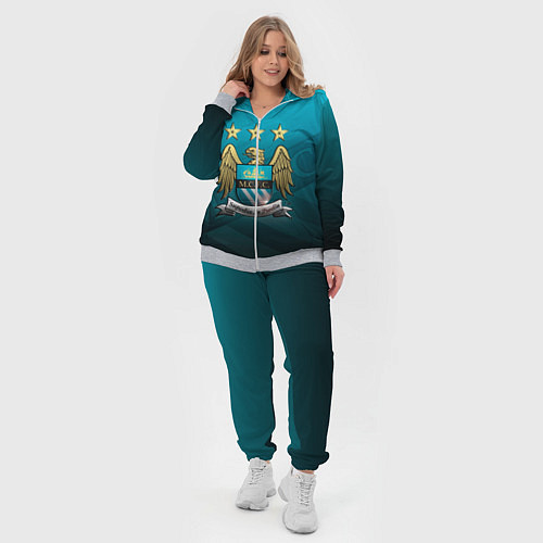 Женский костюм Manchester City Teal Themme / 3D-Меланж – фото 4