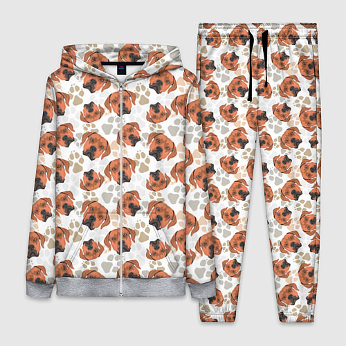 Женский костюм Собака Родезийский Риджбек / 3D-Меланж – фото 1