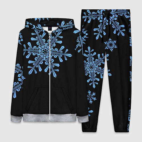 Женский костюм Минималистичные Снежинки / 3D-Меланж – фото 1