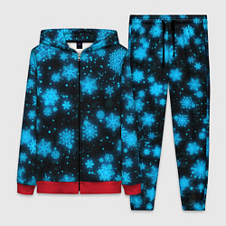 Женский 3D-костюм НОВОГОДНИЕ НЕОНОВЫЕ СНЕЖИНКИ 2022 НОВЫЙ ГОД, цвет: 3D-красный