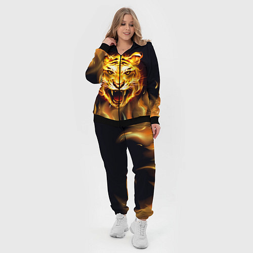 Женский костюм Тигр В Пламени / 3D-Черный – фото 4