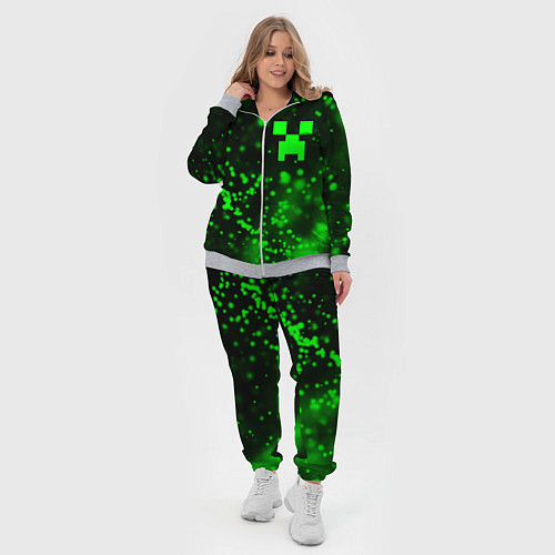 Женский костюм MINECRAFT - КРИПЕР - Частицы / 3D-Меланж – фото 4