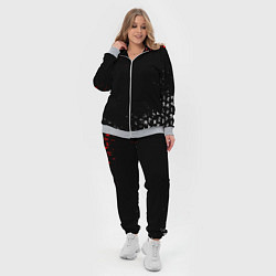 Женский 3D-костюм КРАСНО БЕЛЫЕ РУНЫ, цвет: 3D-меланж — фото 2