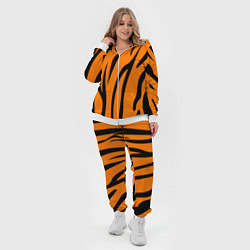 Женский 3D-костюм Текстура тиграtiger, цвет: 3D-белый — фото 2
