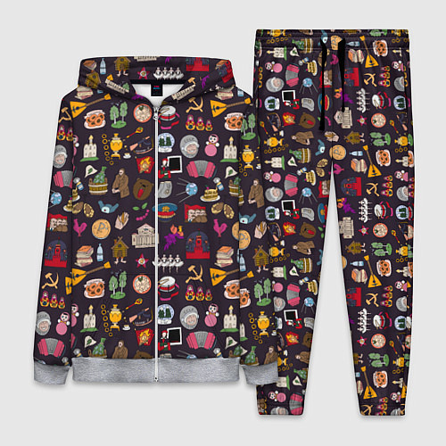 Женский костюм Российская история и русская культура паттерн / 3D-Меланж – фото 1