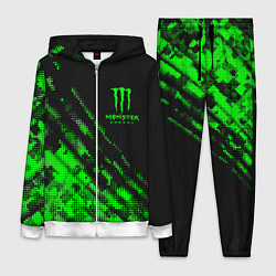 Женский 3D-костюм Monster Energy Текстура, цвет: 3D-белый