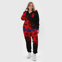 Женский 3D-костюм Death Stranding Отпечаток рук паттерн, цвет: 3D-синий — фото 2