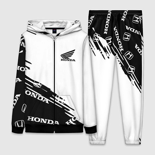 Женский костюм Honda sport pattern / 3D-Черный – фото 1