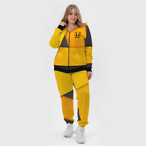 Женский костюм Honda - Yellow / 3D-Черный – фото 4