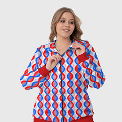 Женский 3D-костюм Спирали ДНК, цвет: 3D-красный — фото 2