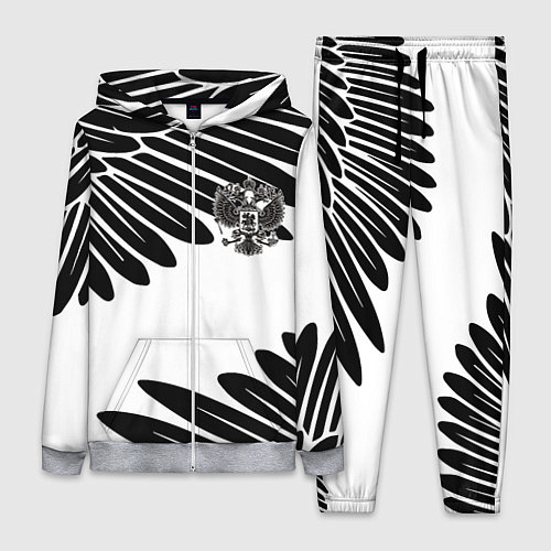 Женский костюм ГЕРБ РОССИИ КРЫЛЬЯ СВОБОДЫ / 3D-Меланж – фото 1