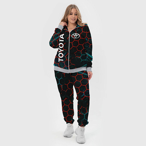 Женский костюм Toyota соты / 3D-Меланж – фото 4
