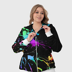Женский 3D-костюм Neon vanguard fashion pattern, цвет: 3D-белый — фото 2