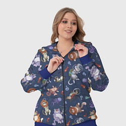 Женский 3D-костюм Морские Котики: Цветное, цвет: 3D-синий — фото 2