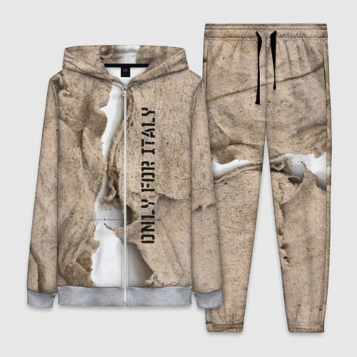 Женский костюм Только для Италии Мешковина Рваньё Only for Italy / 3D-Меланж – фото 1