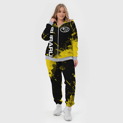 Женский костюм СУБАРУ - SUBARU Желтые пятна / 3D-Меланж – фото 4