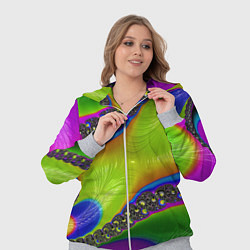 Женский 3D-костюм Кислотный фрактал Абстракция, цвет: 3D-меланж — фото 2