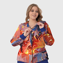 Женский 3D-костюм Lava & flame, цвет: 3D-синий — фото 2