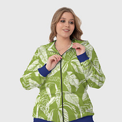 Женский 3D-костюм Зелёные Тропики Лета, цвет: 3D-синий — фото 2