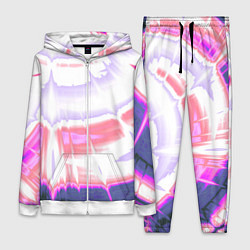 Женский 3D-костюм Тай-дай Абстракция Tie-Dye, цвет: 3D-белый