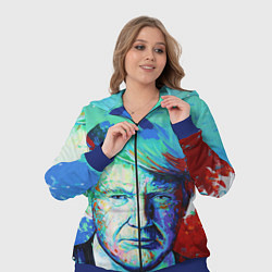 Женский 3D-костюм Дональд Трамп арт, цвет: 3D-синий — фото 2
