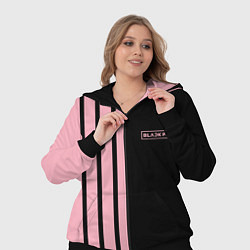 Женский 3D-костюм BLACKPINK HALF BLACK-PINK MINI LOGO, цвет: 3D-черный — фото 2