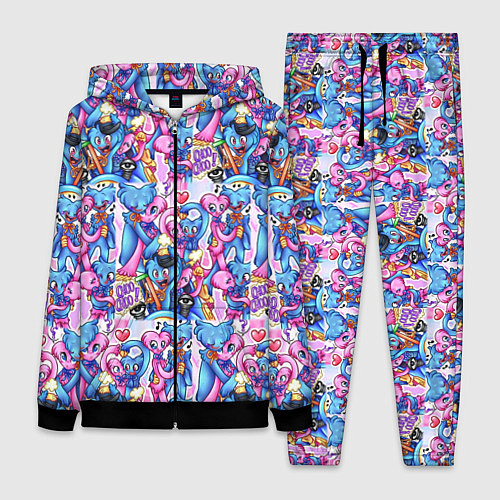 Женский костюм POPPY PLAYTIME HAGGY WAGGY AND KISSY MISSY LOVE / 3D-Черный – фото 1