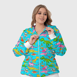 Женский 3D-костюм FUNNY DINOSAURS, цвет: 3D-белый — фото 2