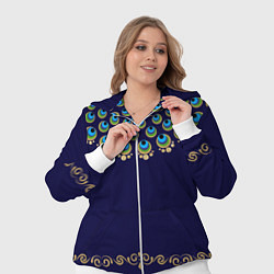 Женский 3D-костюм Павлиньи перья с вензелями, цвет: 3D-белый — фото 2