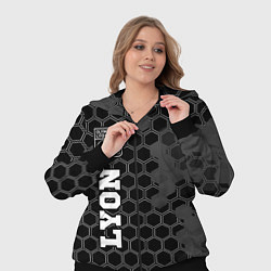 Женский 3D-костюм Lyon Sport на темном фоне FS, цвет: 3D-черный — фото 2